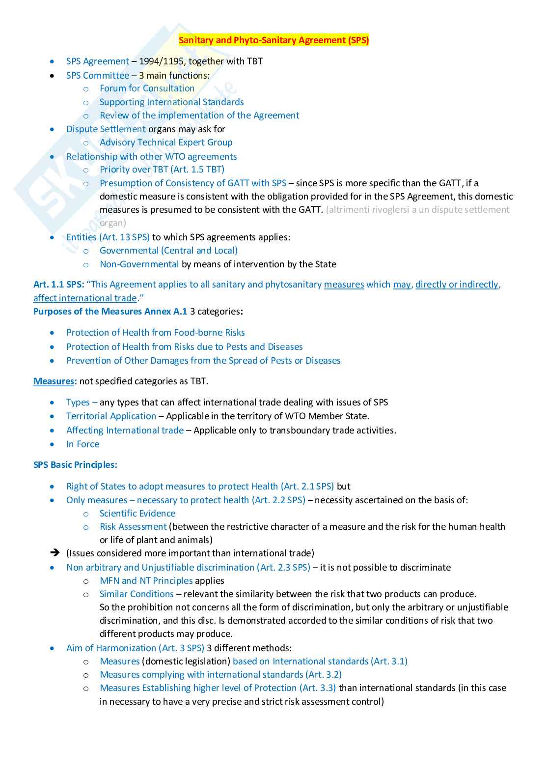 Appunti International and European Trade law Pag. 31