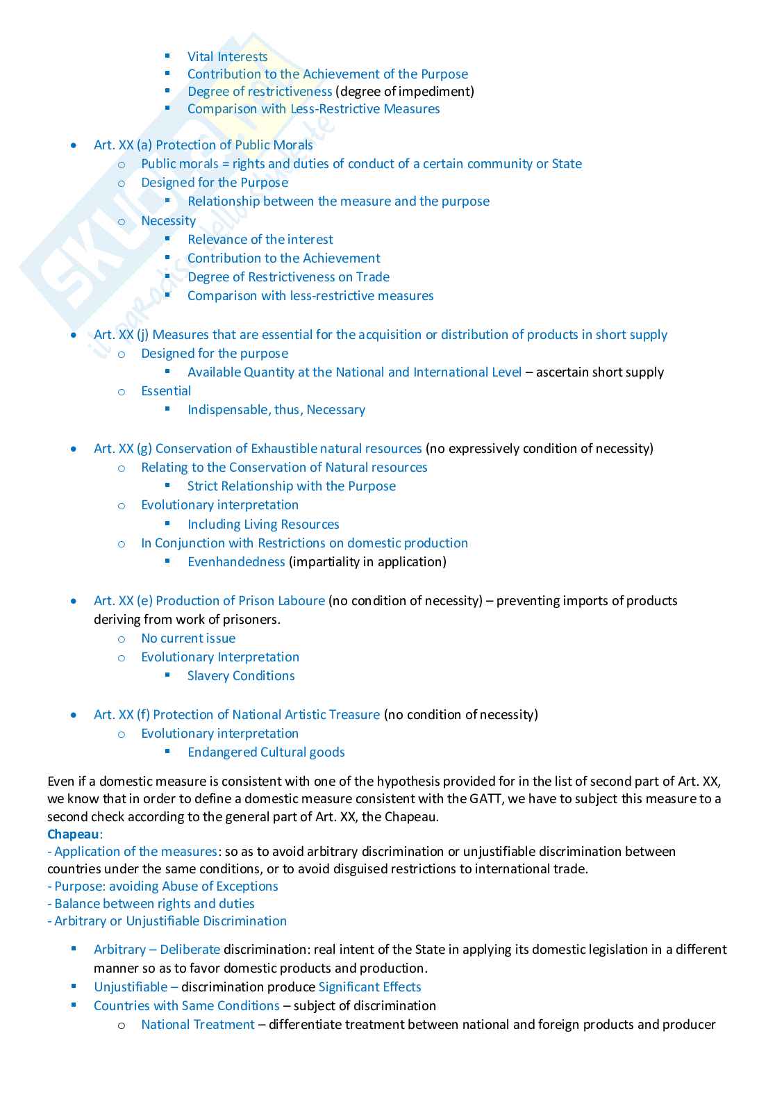 Appunti International and European Trade law Pag. 41