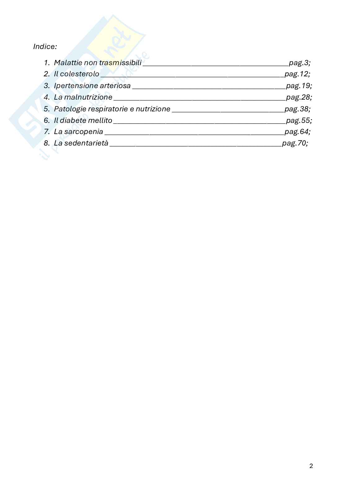 Principi di medicina e nutrizione Pag. 2