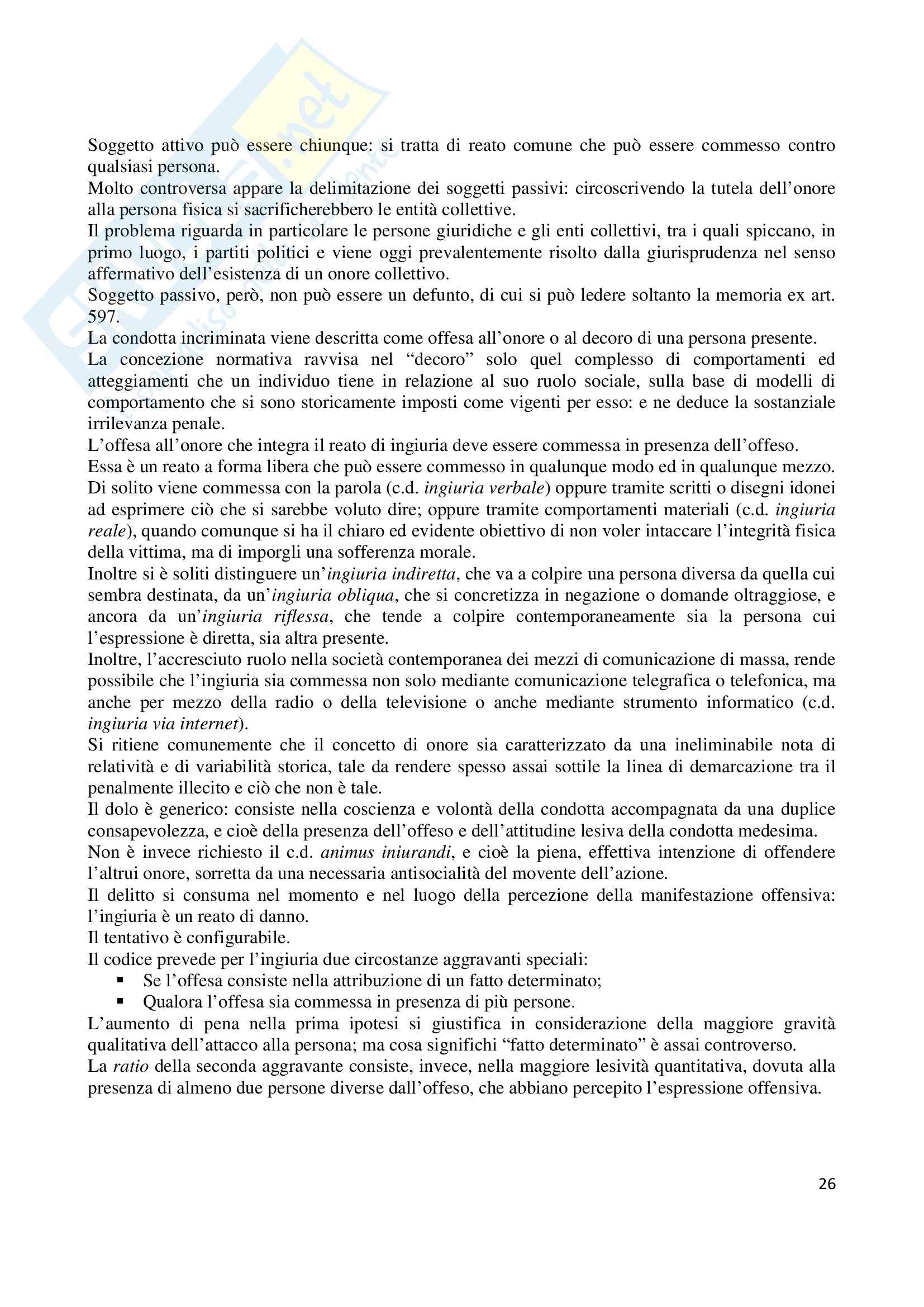 Riassunto esame Diritto Penale, prof. Caterini, libro consigliato Delitti Contro il Patrimonio, Fiandaca, Musco Pag. 26