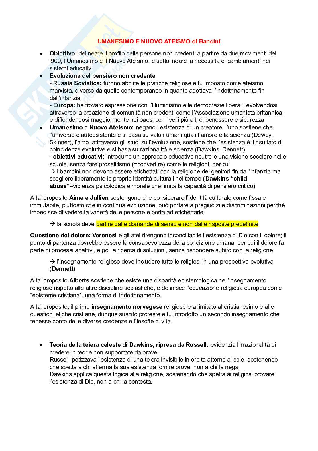 Storia dei processi formativi (B015234) - Kit completo, appunti e esercitazione | SFP Notes Vol. 15 Pag. 2