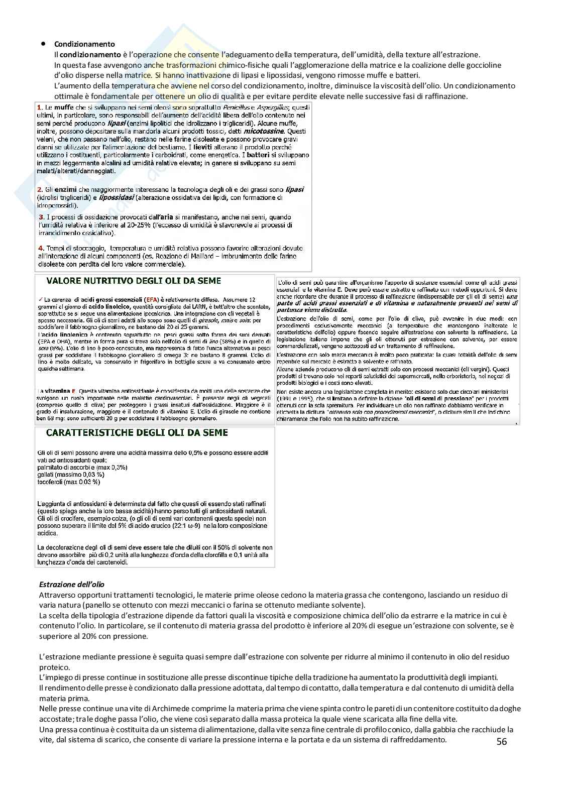 Tecnologia e qualità degli alimenti Pag. 56