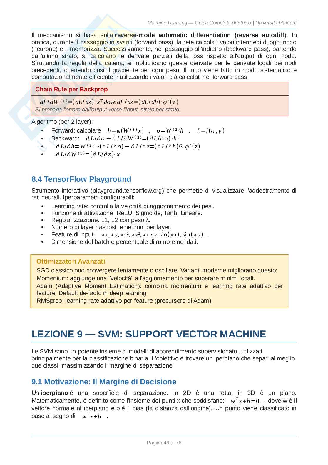 Fondamenti di machine learning Pag. 46