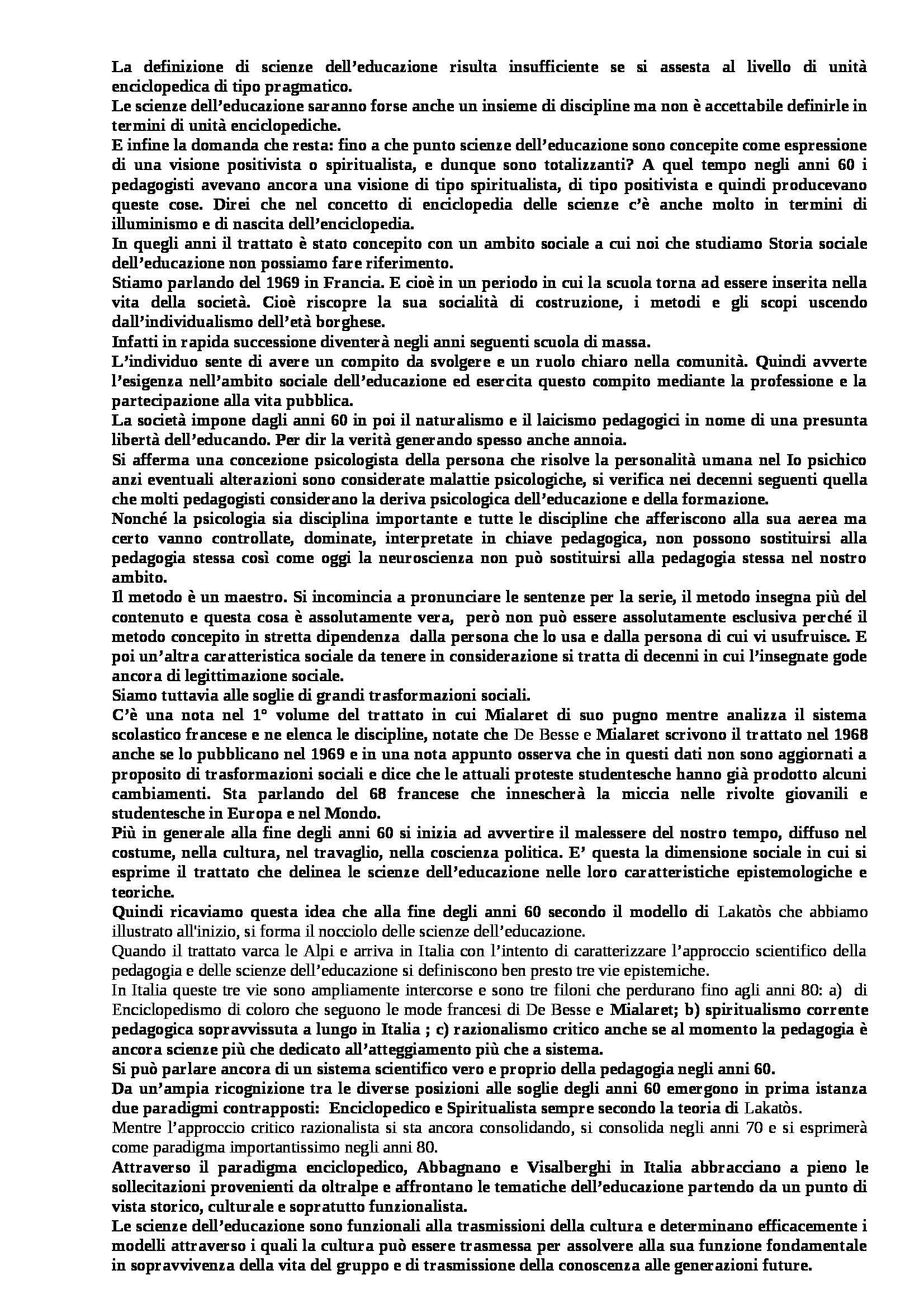 Storia sociale dell'educazione - Appunti Pag. 96