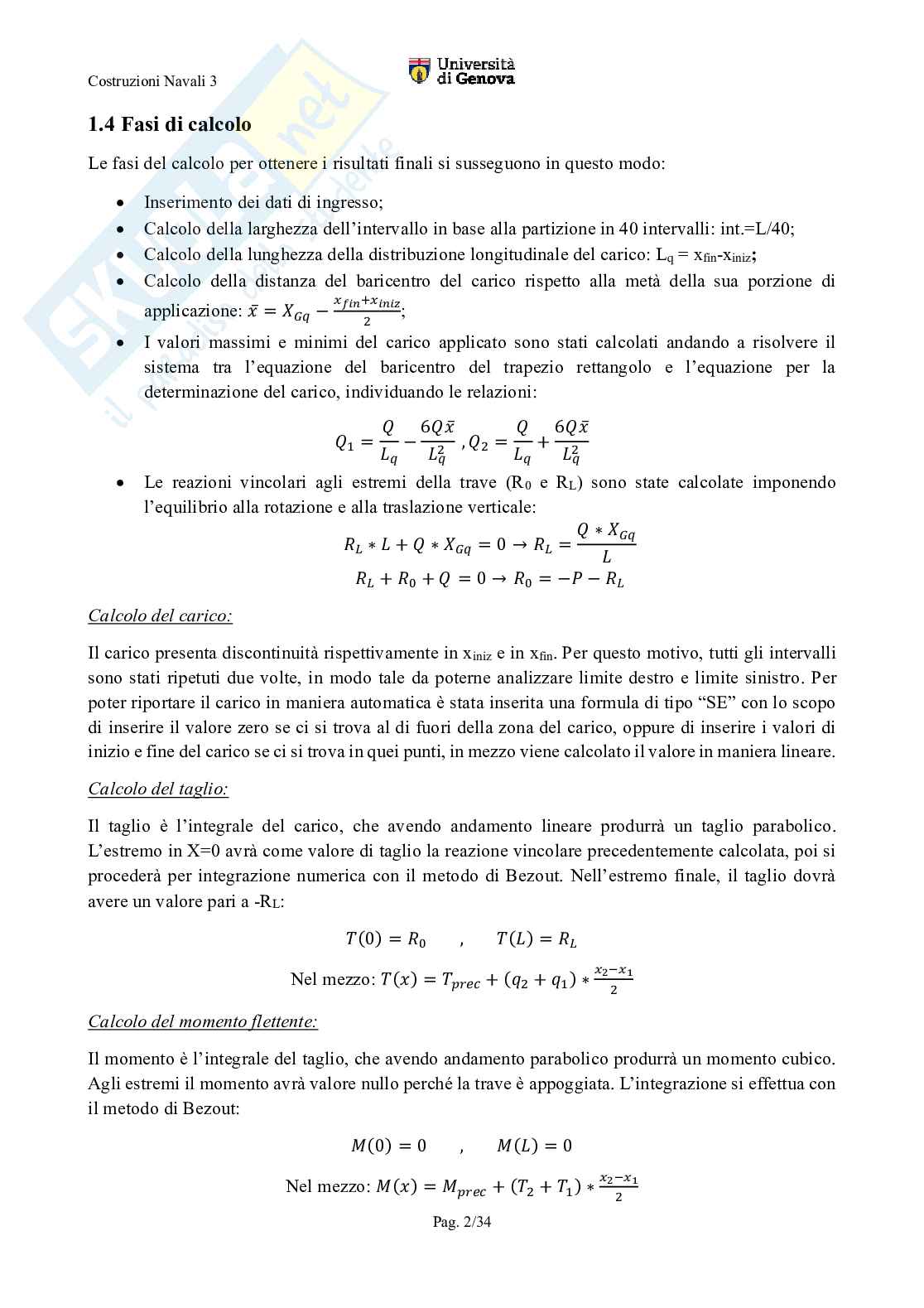 Esercitazioni Costruzioni navali 3   Pag. 2