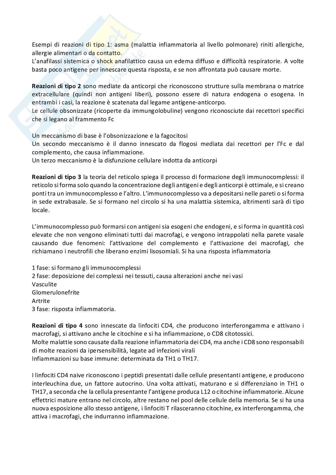 appunti di patologia generale, immunologia e medicina trasfusionale Pag. 31