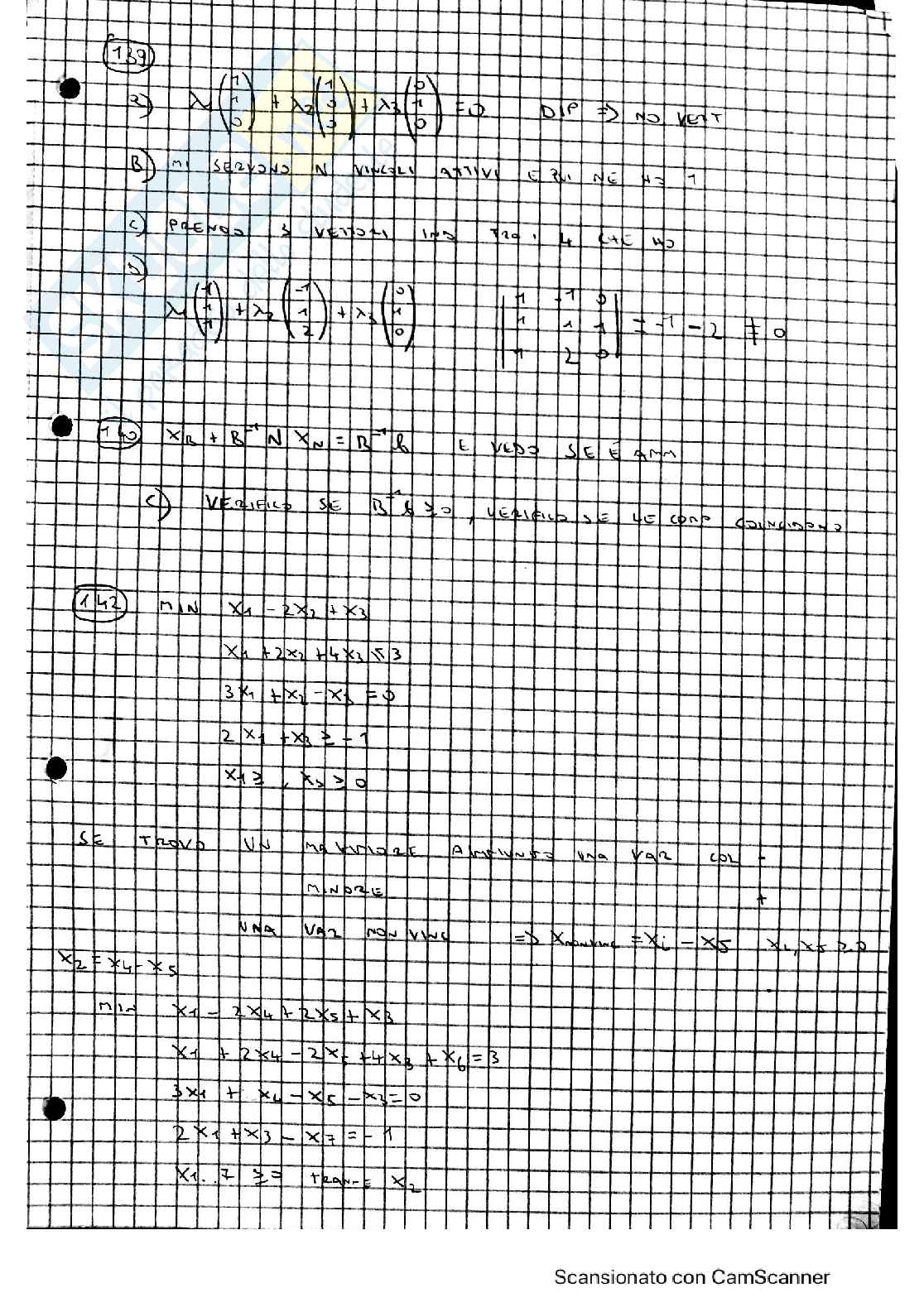 Dimostrazioni e Domande svolte test di sbarramento svolte ricerca operativa lucidi Pag. 11