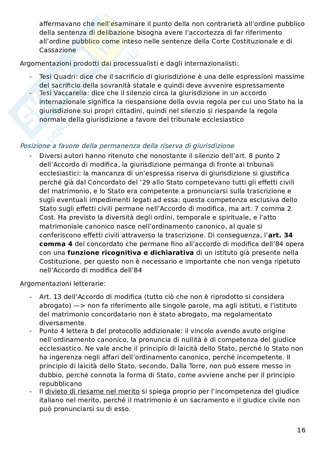 Appunti di Diritto ecclesiastico  Pag. 16