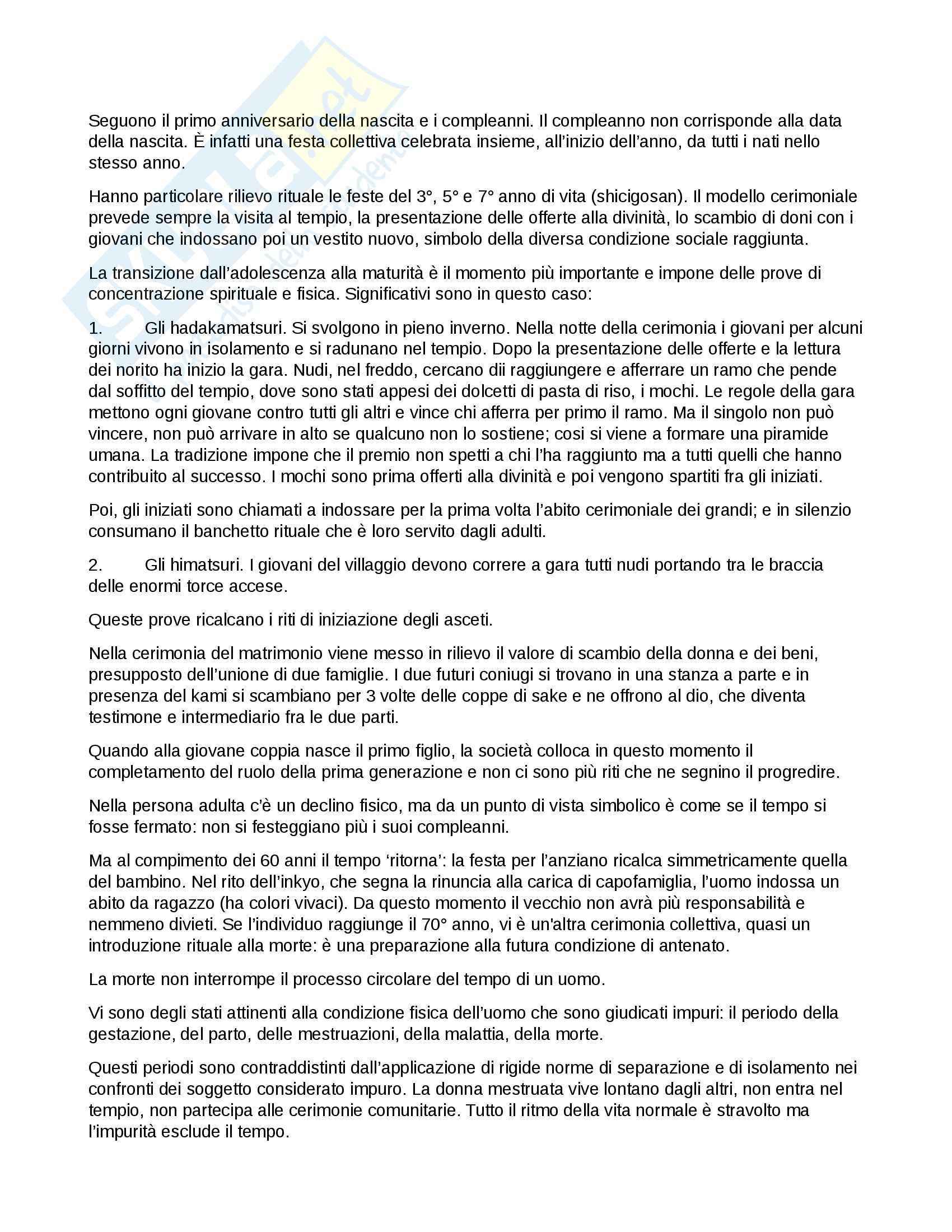 Storia delle religioni e della filosofia del Giappone - sacro Pag. 21