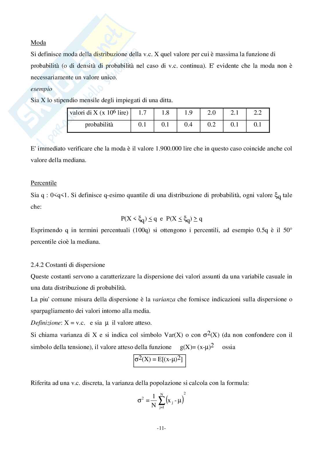 Errori sistematici e random Pag. 11