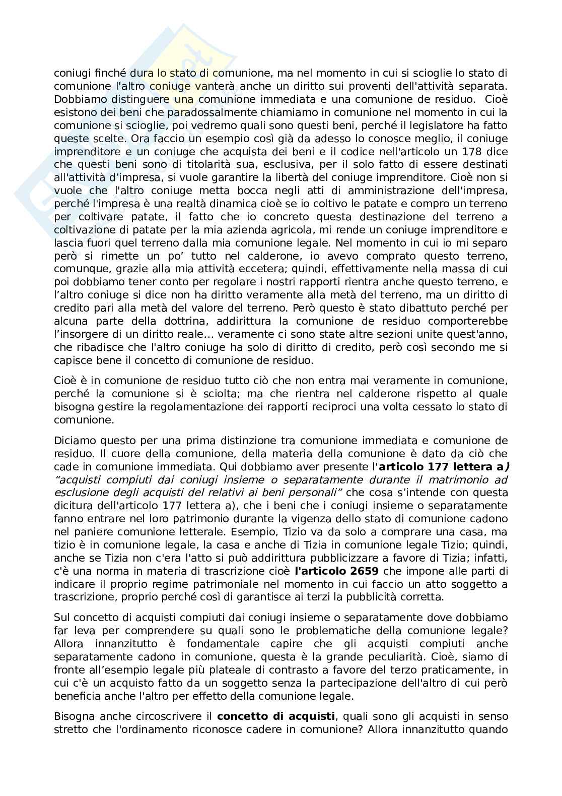 Appunti lezioni di Diritto privato III sui diritti e i doveri dei coniugi Pag. 11