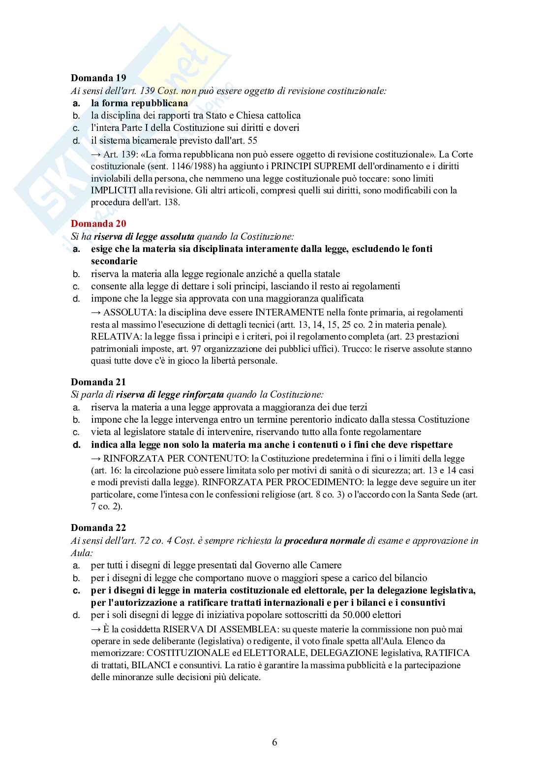 Diritto pubblico – 150 crocette commentate con soluzioni e spiegazioni Pag. 6