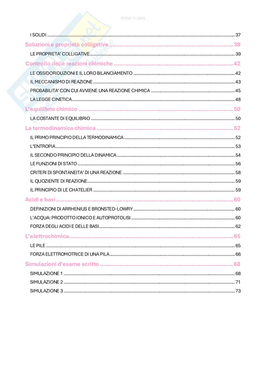 Riassunto esame Chimica generale , Prof. De Gioia Luca, libro consigliato Chimica, Kotz Pag. 2