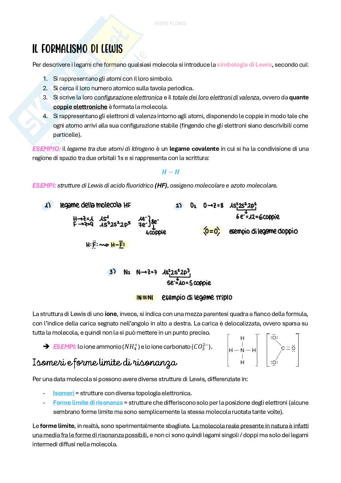 Riassunto esame Chimica generale , Prof. De Gioia Luca, libro consigliato Chimica, Kotz Pag. 21