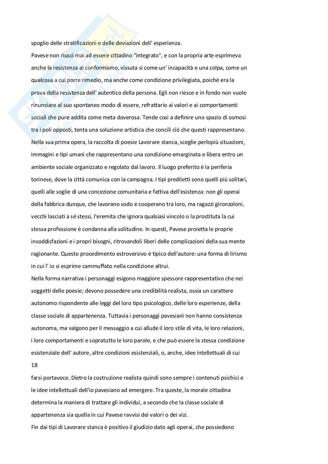 Simbolismo, rappresentazione della società e ideologia comunista Pavesiana Pag. 2