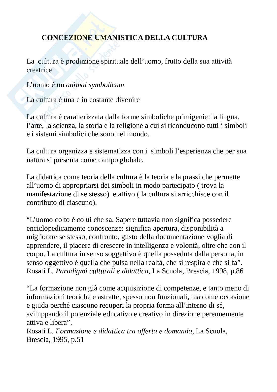 Teoria della cultura Pag. 1
