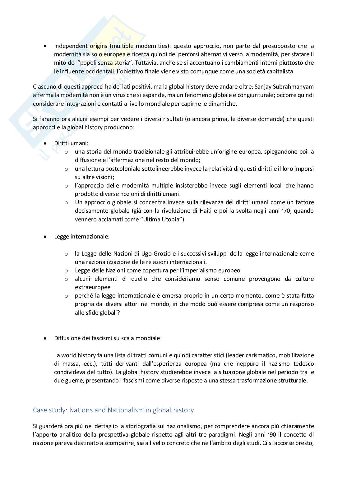 Riassunto esame Global history, prof. Acciai, libri consigliati What is global history, Conrad e Global history in (Northwestern) Europe, Austin Pag. 11