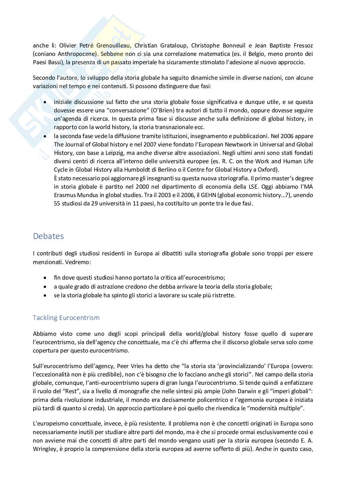 Riassunto esame Global history, prof. Acciai, libri consigliati What is global history, Conrad e Global history in (Northwestern) Europe, Austin Pag. 31