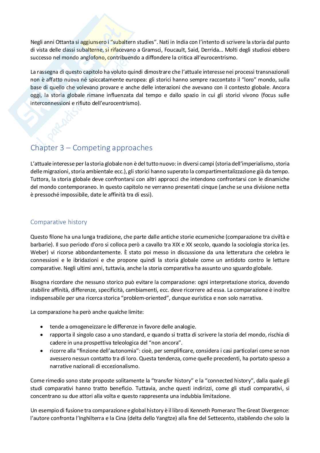 Riassunto esame Global history, prof. Acciai, libri consigliati What is global history, Conrad e Global history in (Northwestern) Europe, Austin Pag. 6