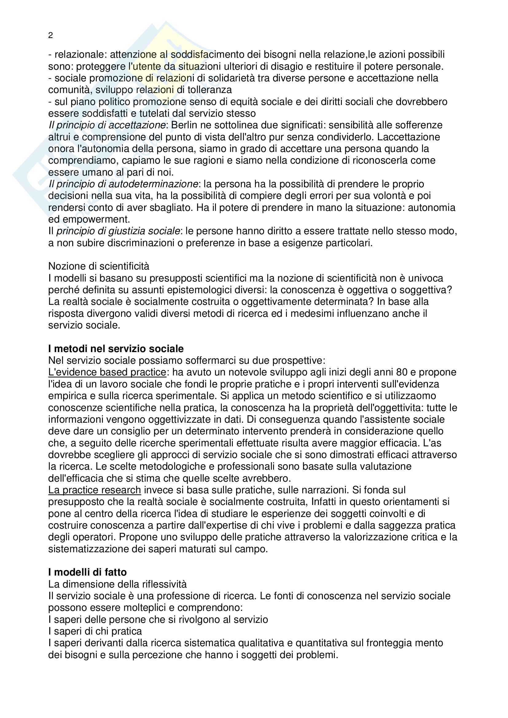 Metodi E Tecniche Del Servizio Sociale