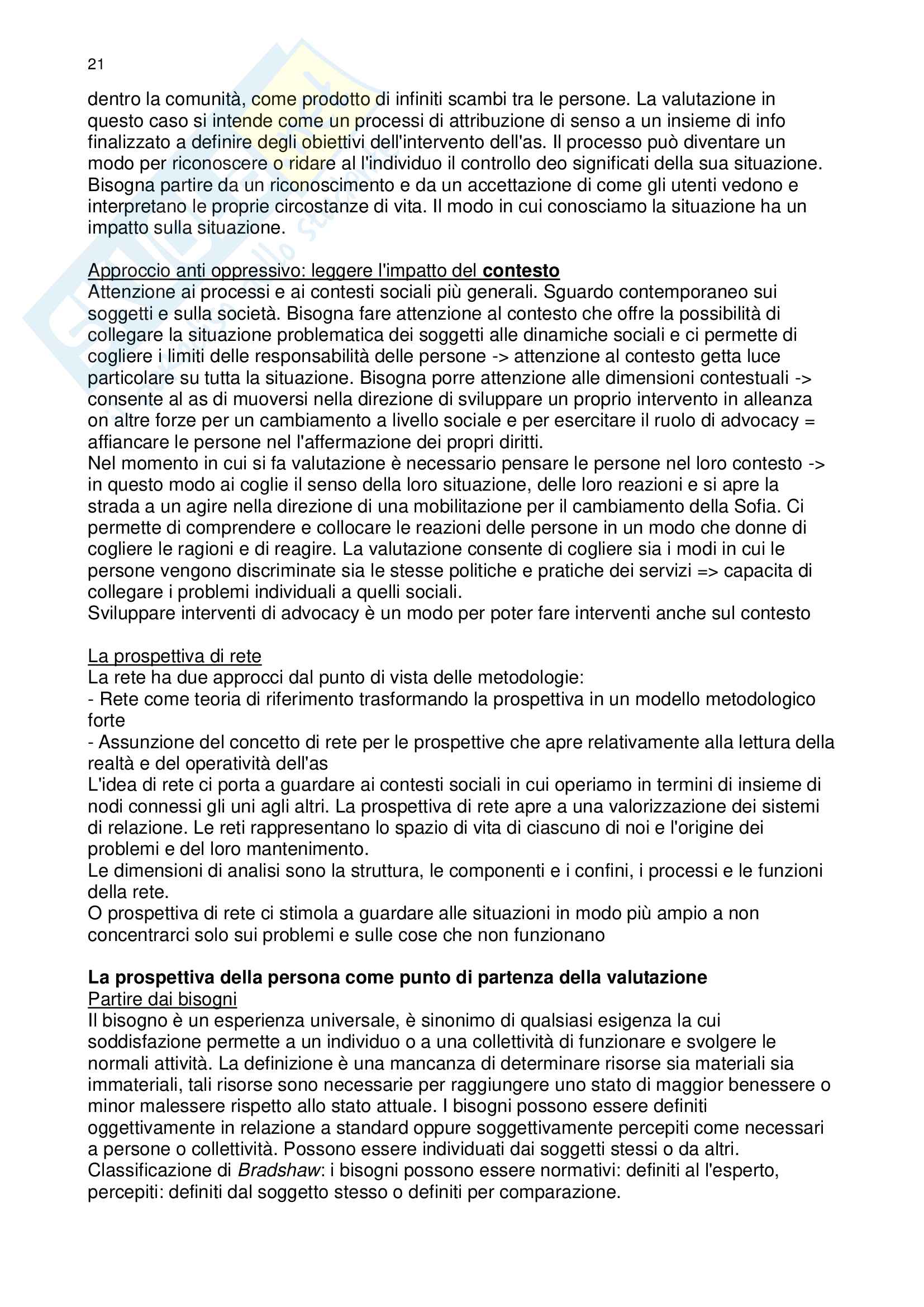 Metodi E Tecniche Del Servizio Sociale