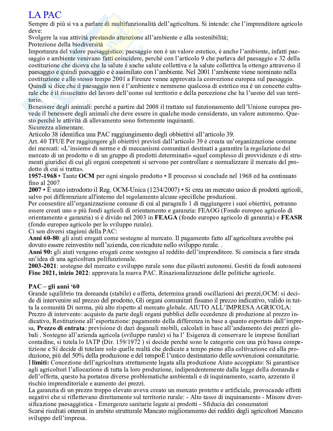 Diritto per le biotecnologie agroambeientali Pag. 11