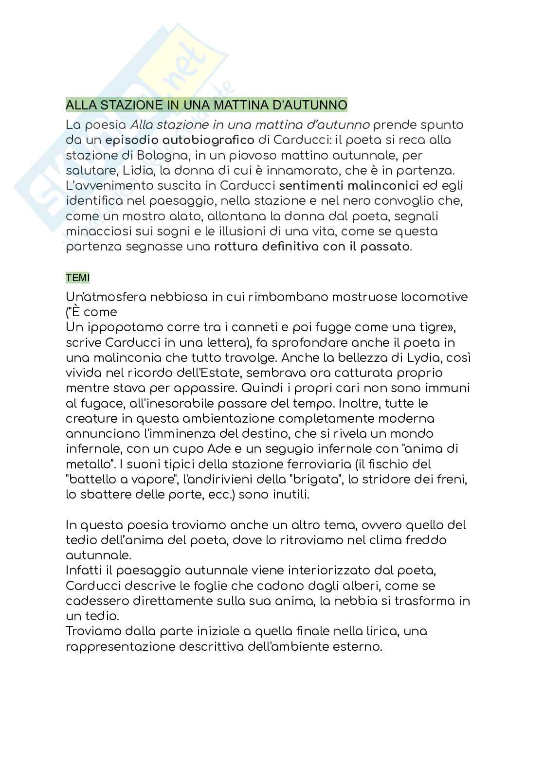 Carducci, Giosuè - Vita, Opere, Prosa e grandi temi Pag. 11