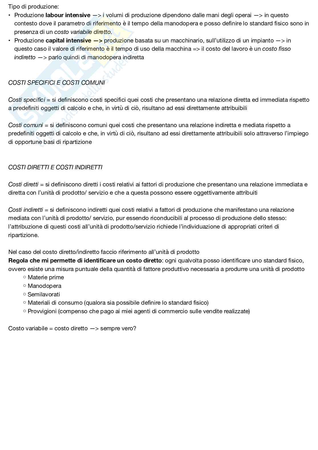 Appunti delle lezioni di Programmazione e controllo Pag. 6