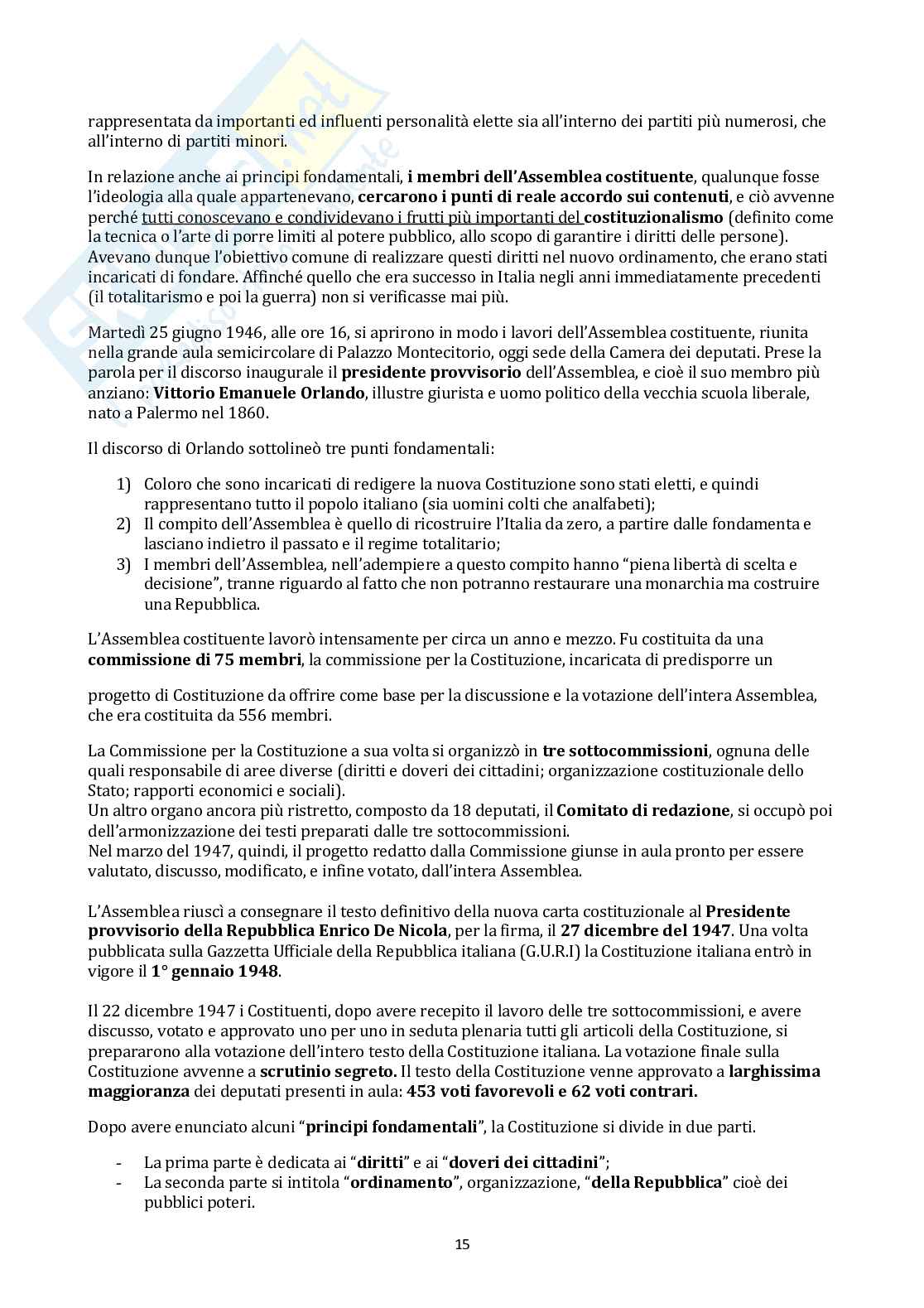 Diritto costituzionale (prima parte) Pag. 16