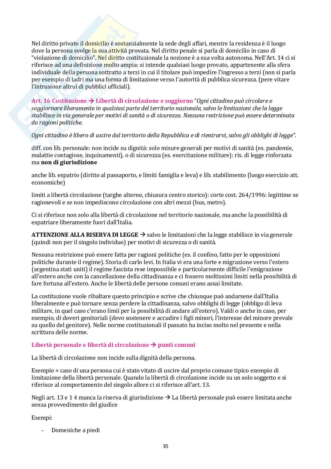 Diritto costituzionale (prima parte) Pag. 36