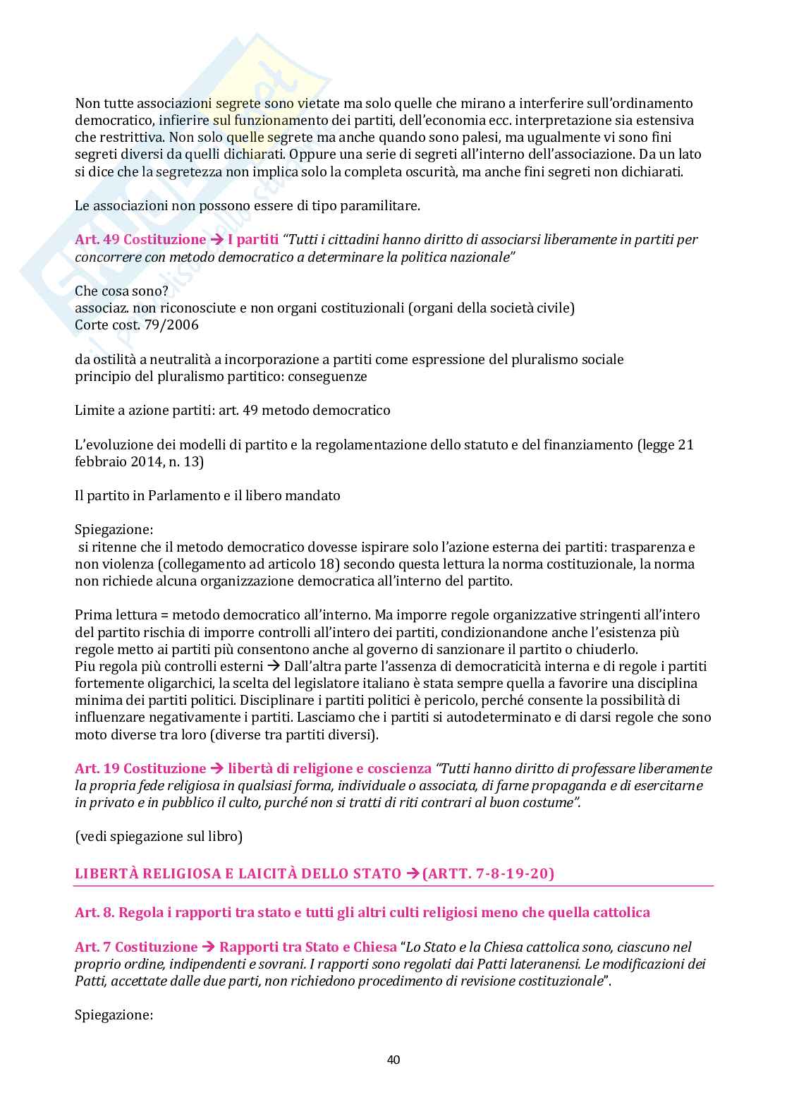 Diritto costituzionale (prima parte) Pag. 41