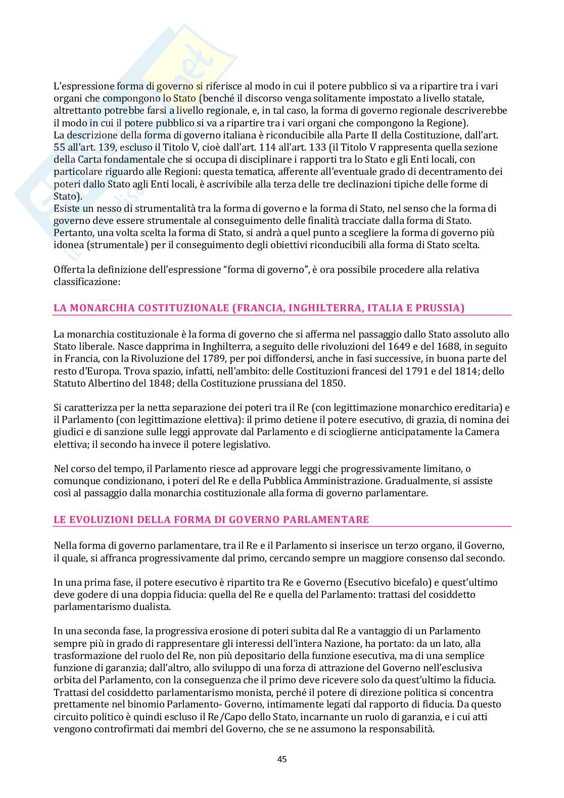 Diritto costituzionale (prima parte) Pag. 46