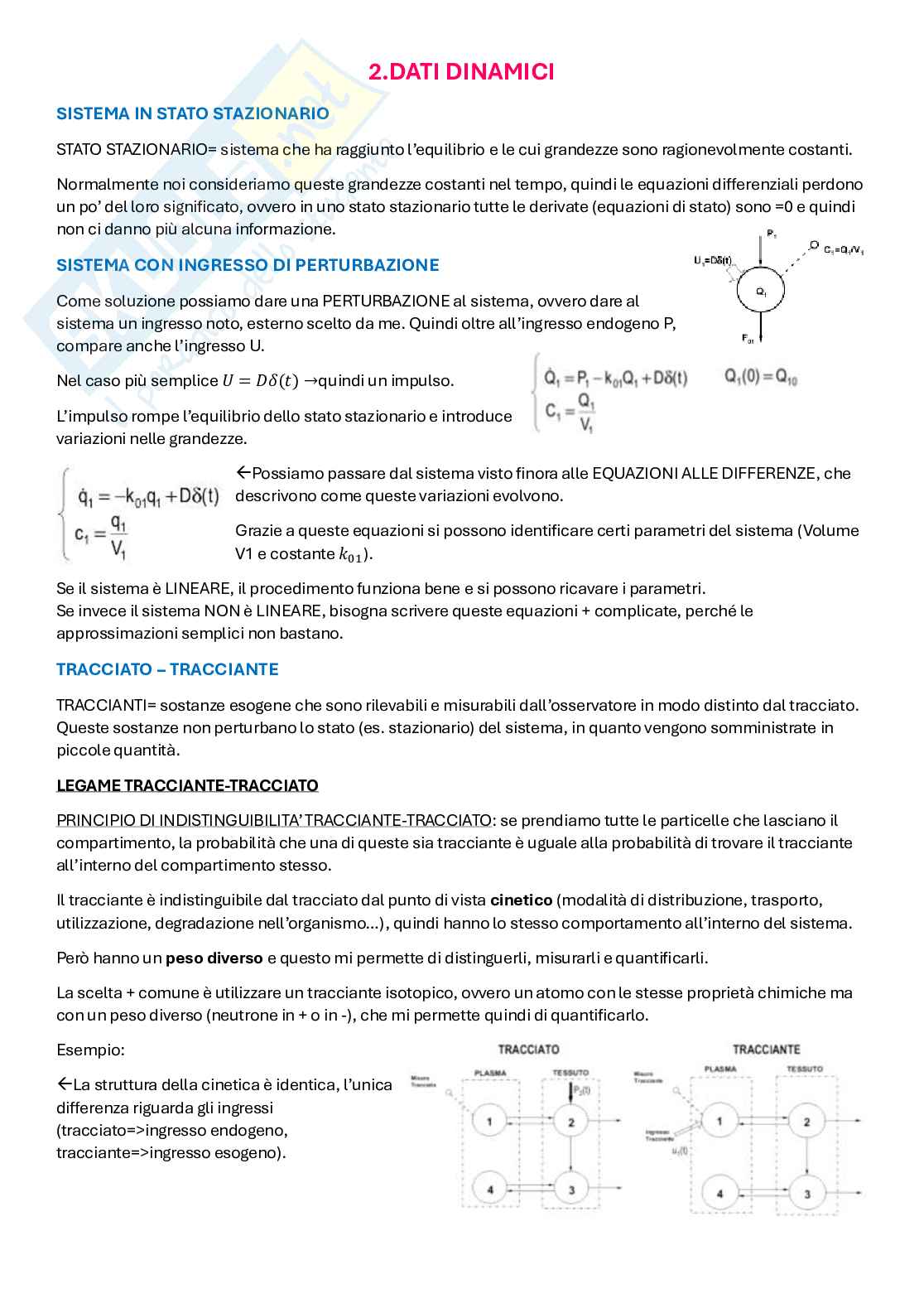 Appunti di Modelli di sistemi biologici Pag. 11