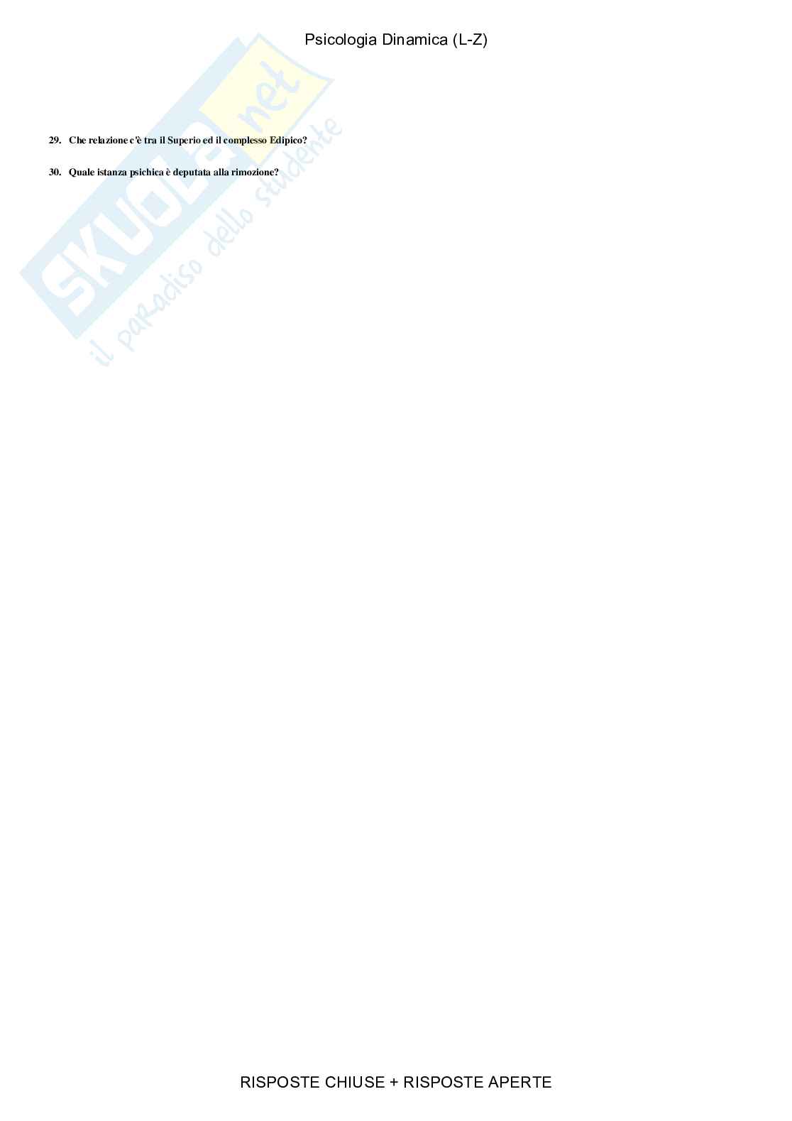 Psicologia dinamica - Paniere compilato Pag. 31