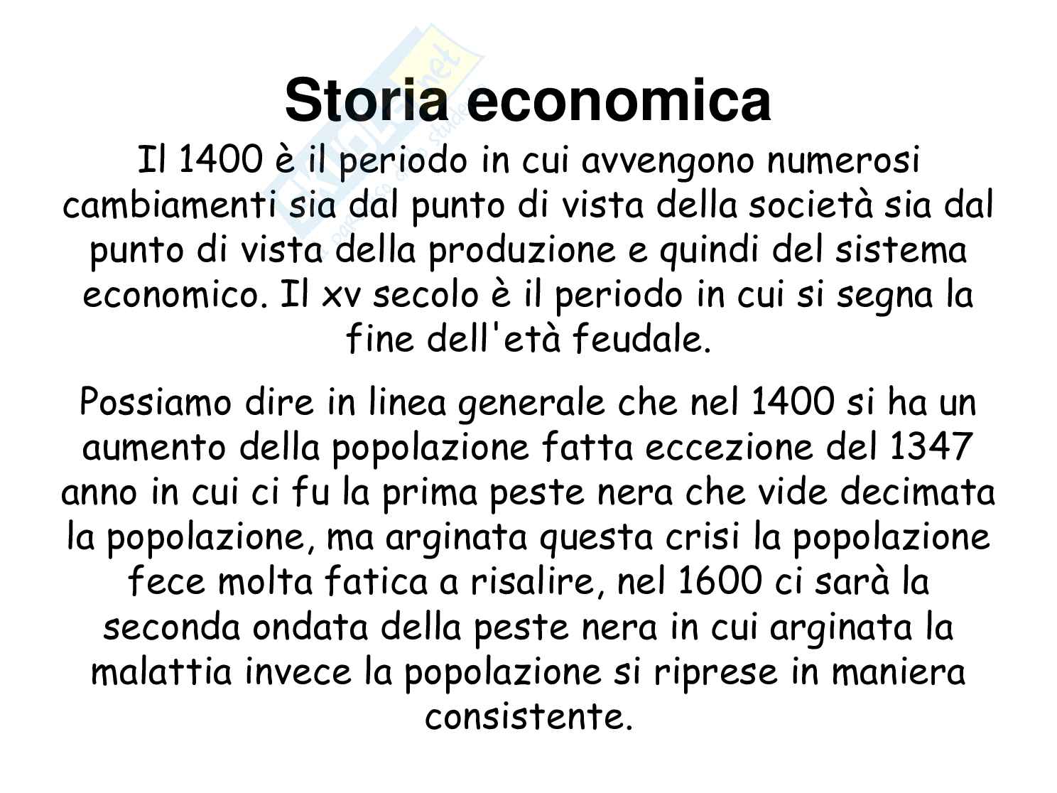 Appunti di Storia economica Pag. 1
