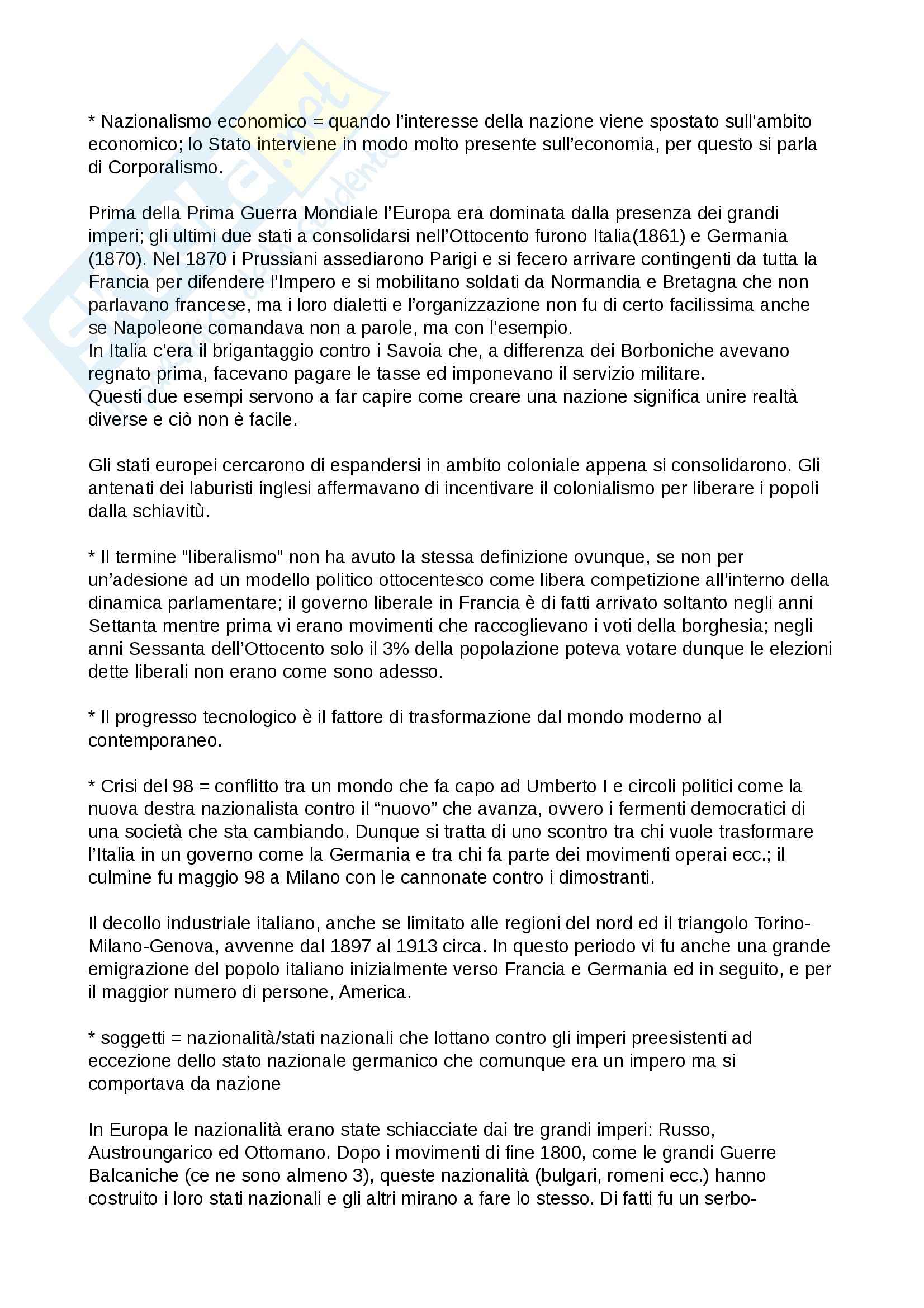 Lezioni, Storia Contemporanea Pag. 6