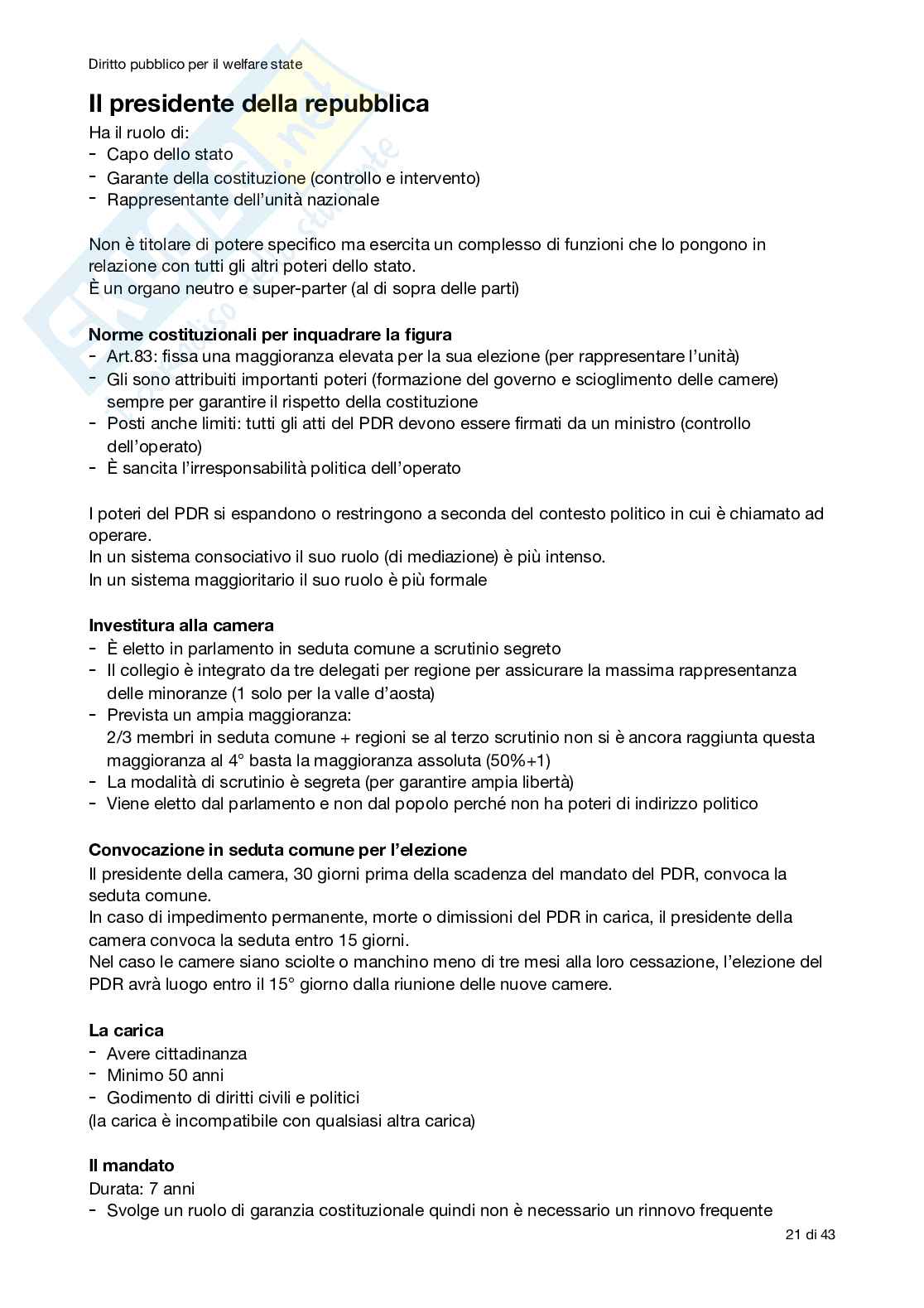Appunti Diritto pubblico per il welfare Pag. 21