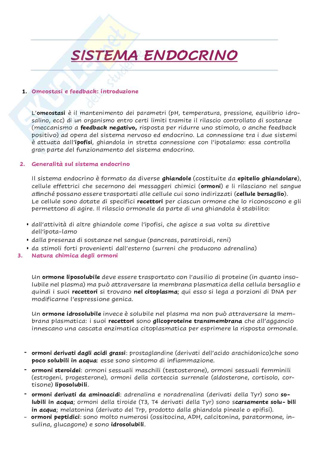 Anatomia - Organi e sistemi  Pag. 26