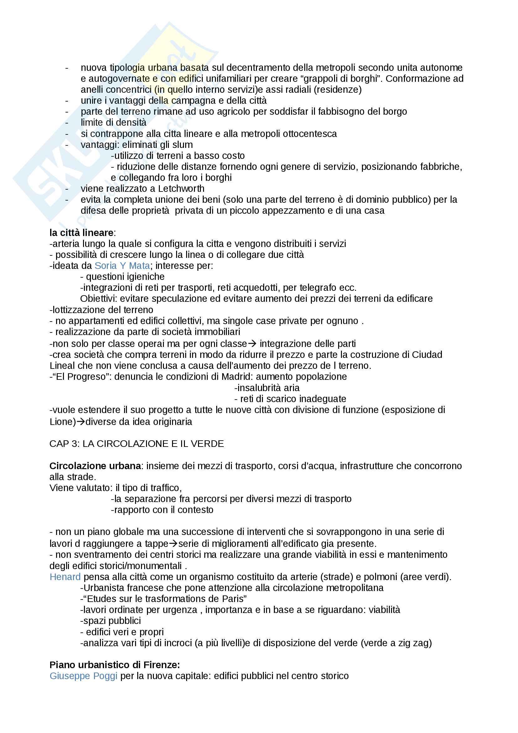 Riassunto esame Fondamenti di urbanistica, libro consigliato Storia dell'urbanistica europea, Calabi Pag. 2
