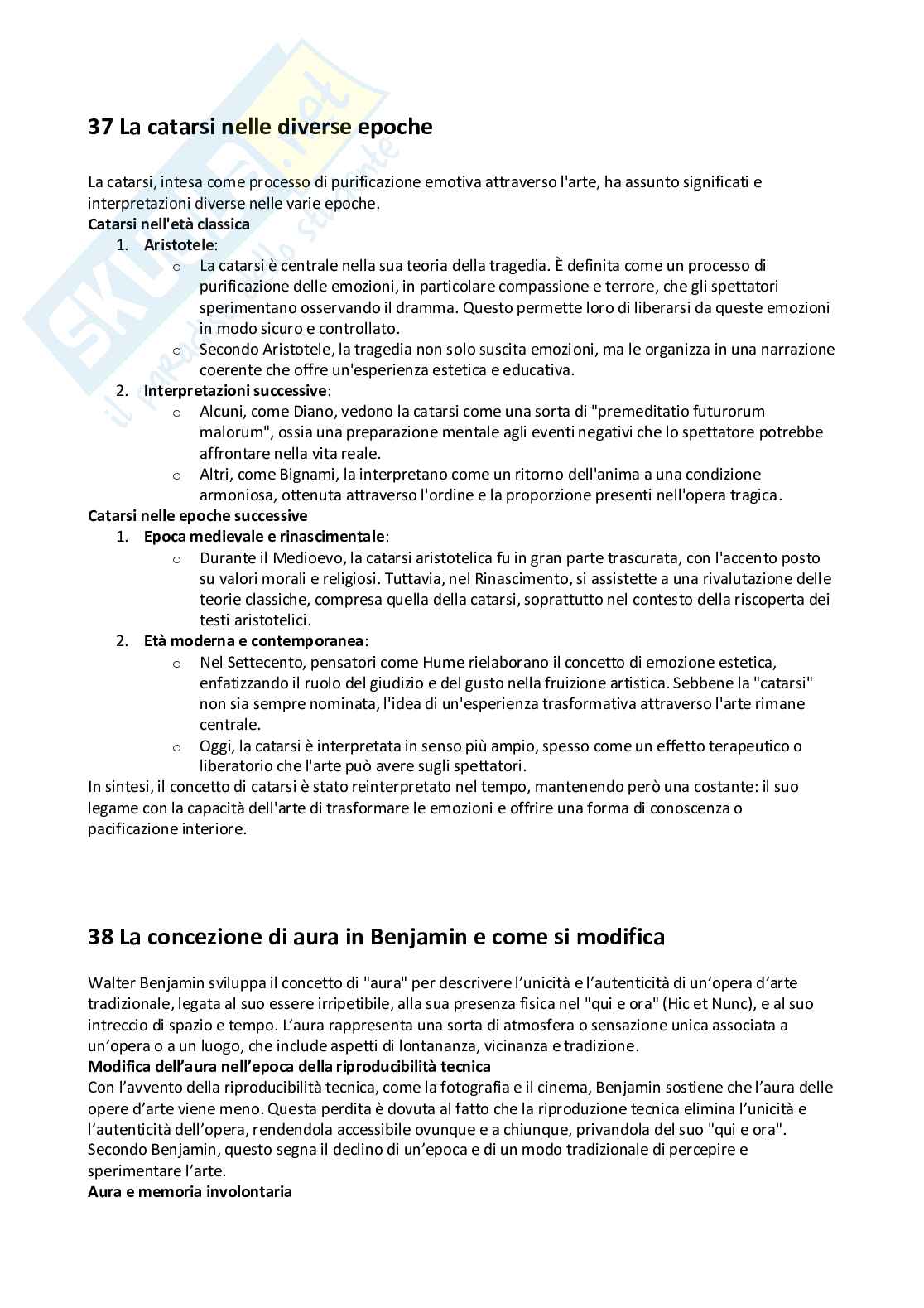 Domande e risposte Estetica della comunicazione Pag. 26