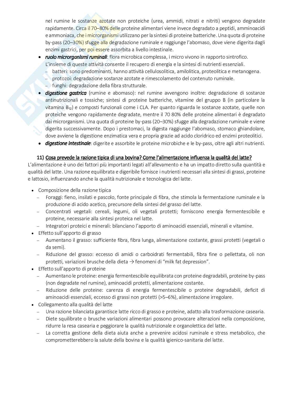 Domande aperte in preparazione all'esame scritto di Alimenti di origine animale e vegetale Pag. 6
