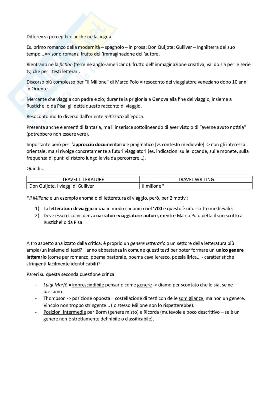 Appunti Letteratura italiana 2, a.a.2023-24 Pag. 2