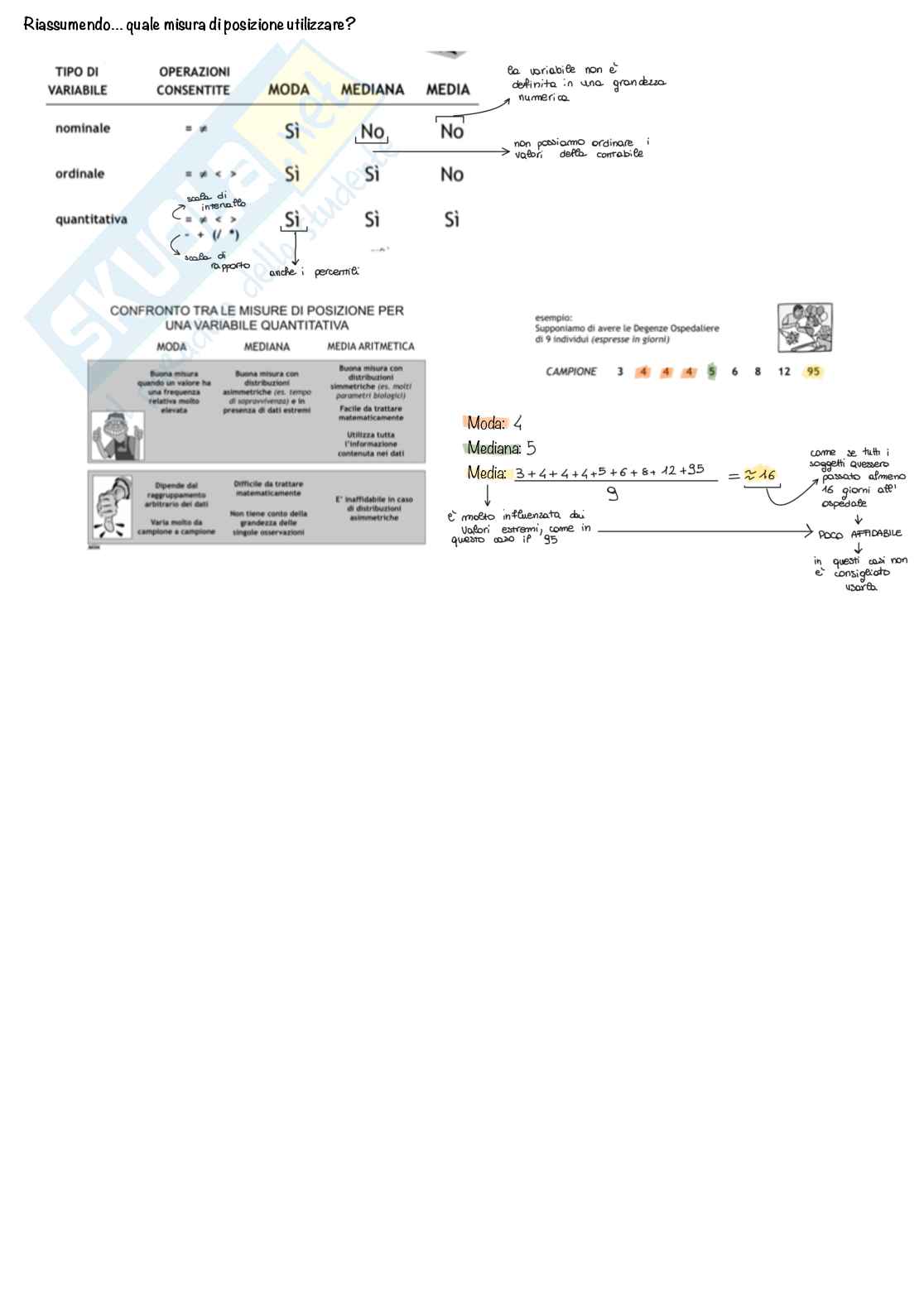 Statistica ed epidemiologia medica (parte1) Pag. 16