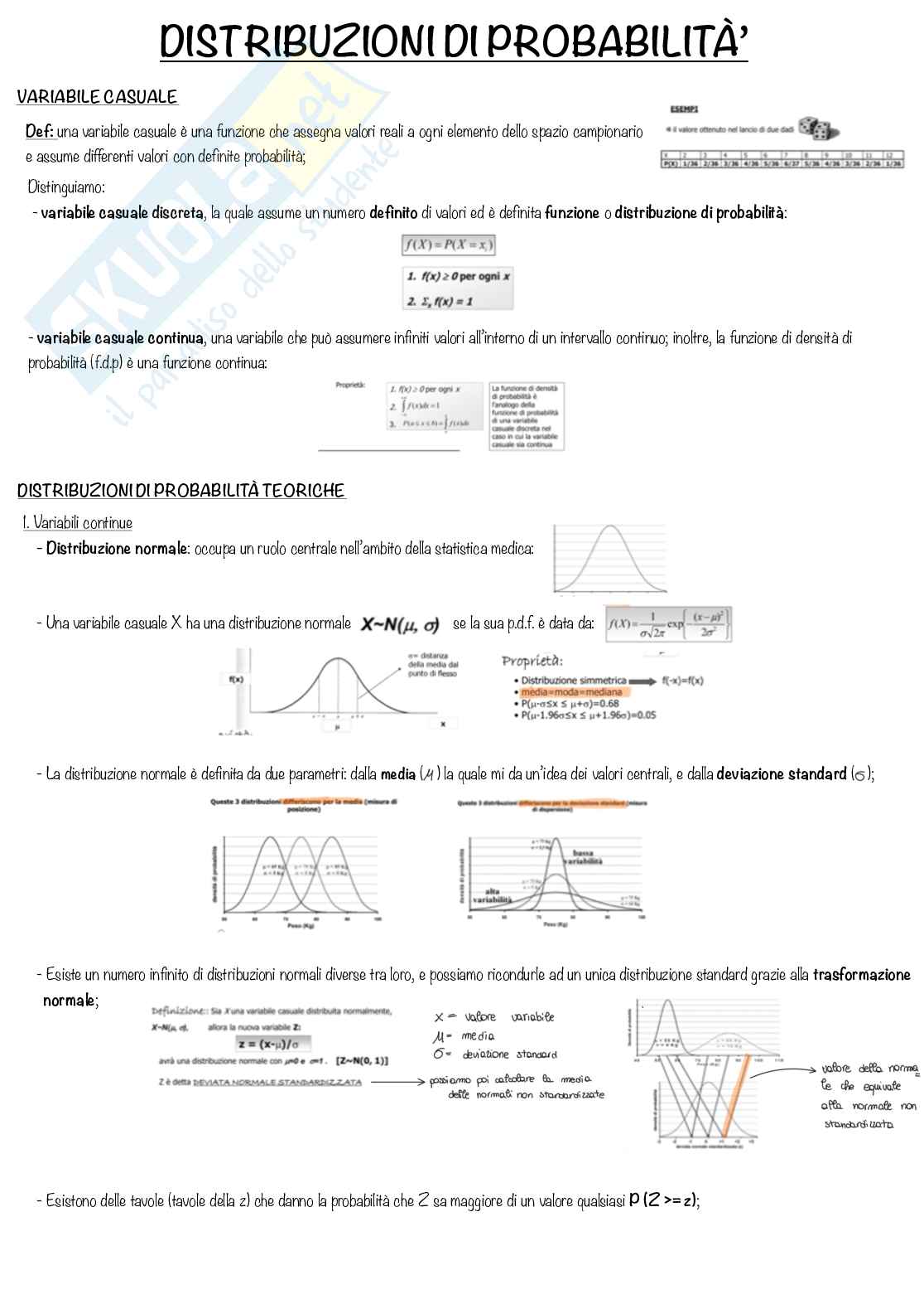 Statistica ed epidemiologia medica (parte1) Pag. 26