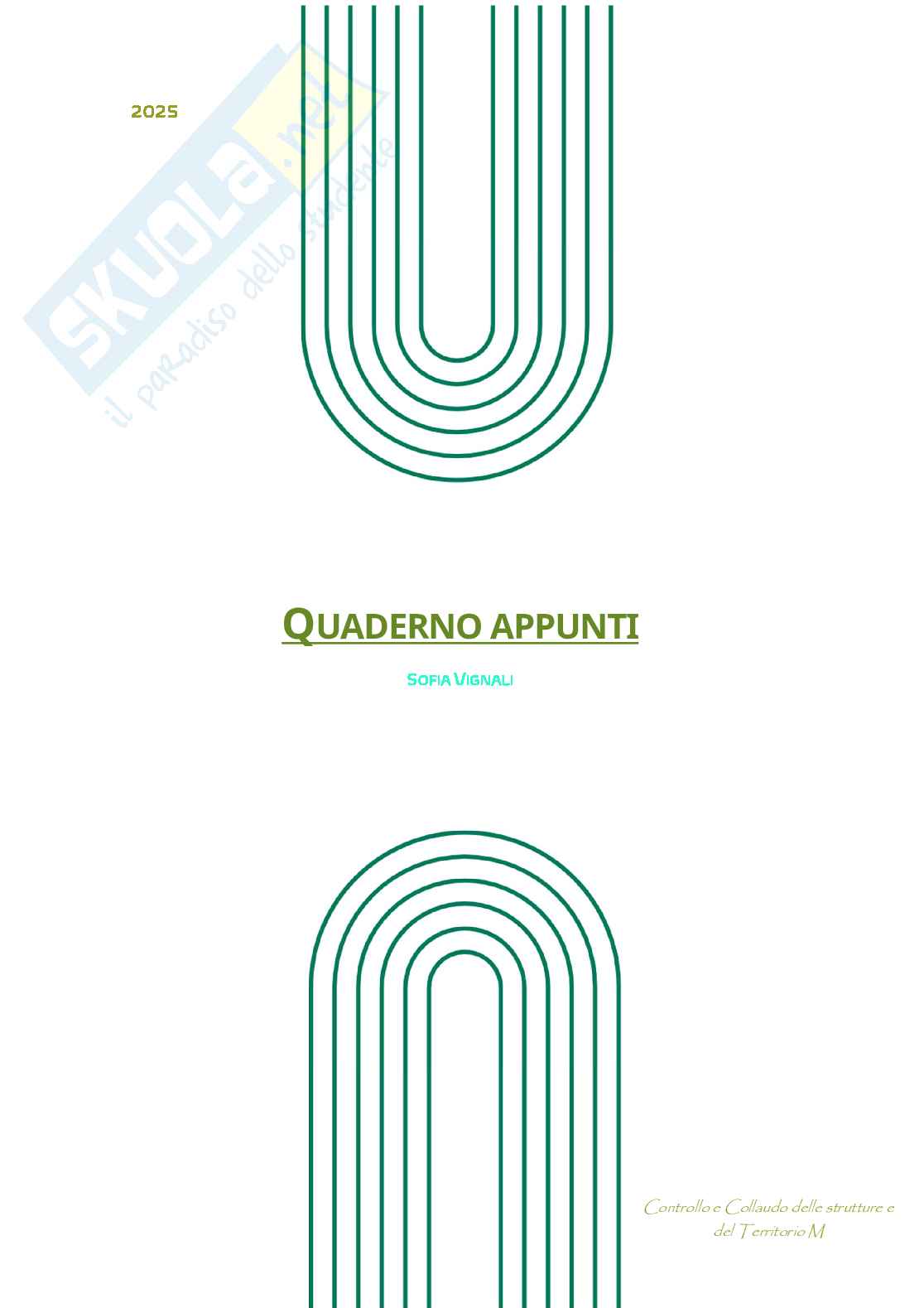 Controllo e collaudo delle strutture e del territorio M - Modulo 1 Pag. 1
