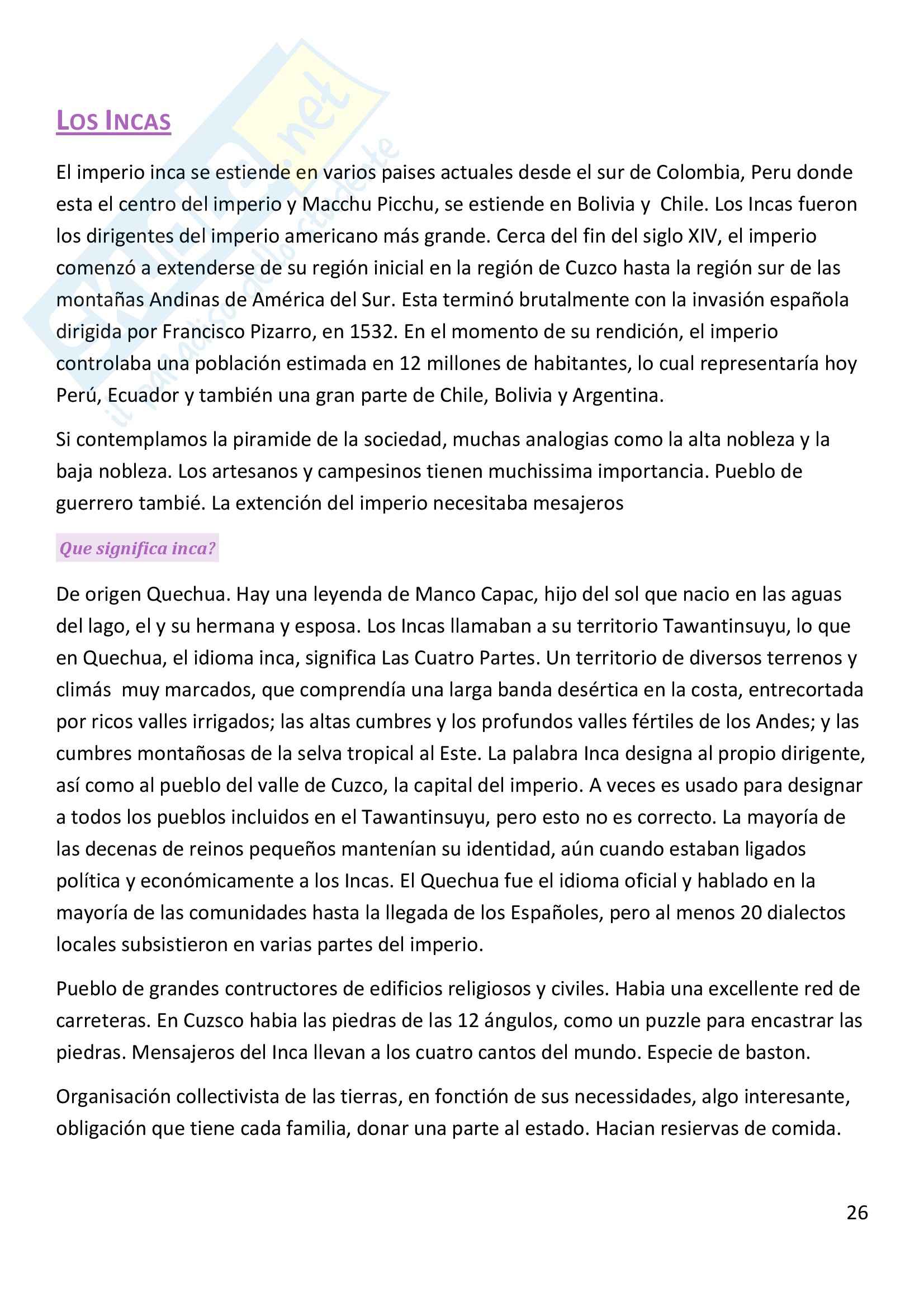 Società e cultura, Lingua, cultura e istituzioni dei Paesi di lingua spagnola Pag. 26