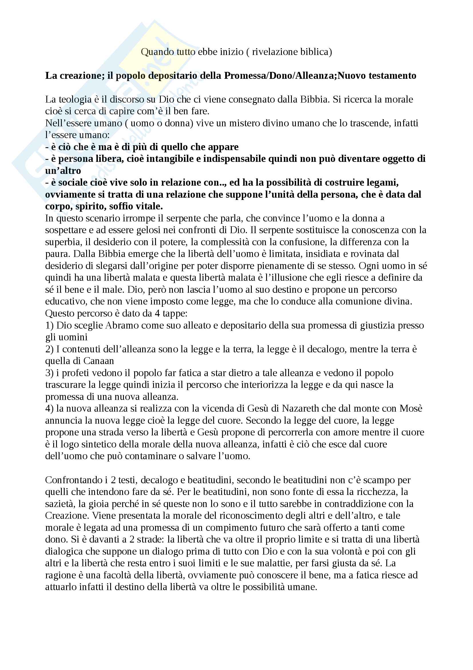 Laurea In Teologia Piano Di Studi