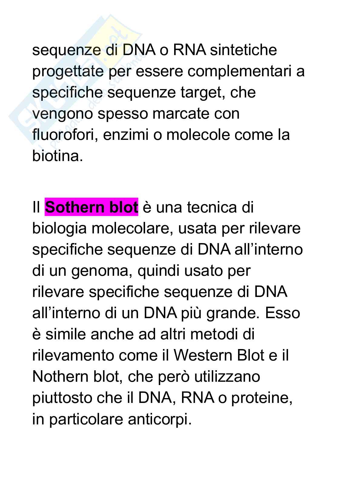 Schemi di Biologia molecolare  Pag. 2