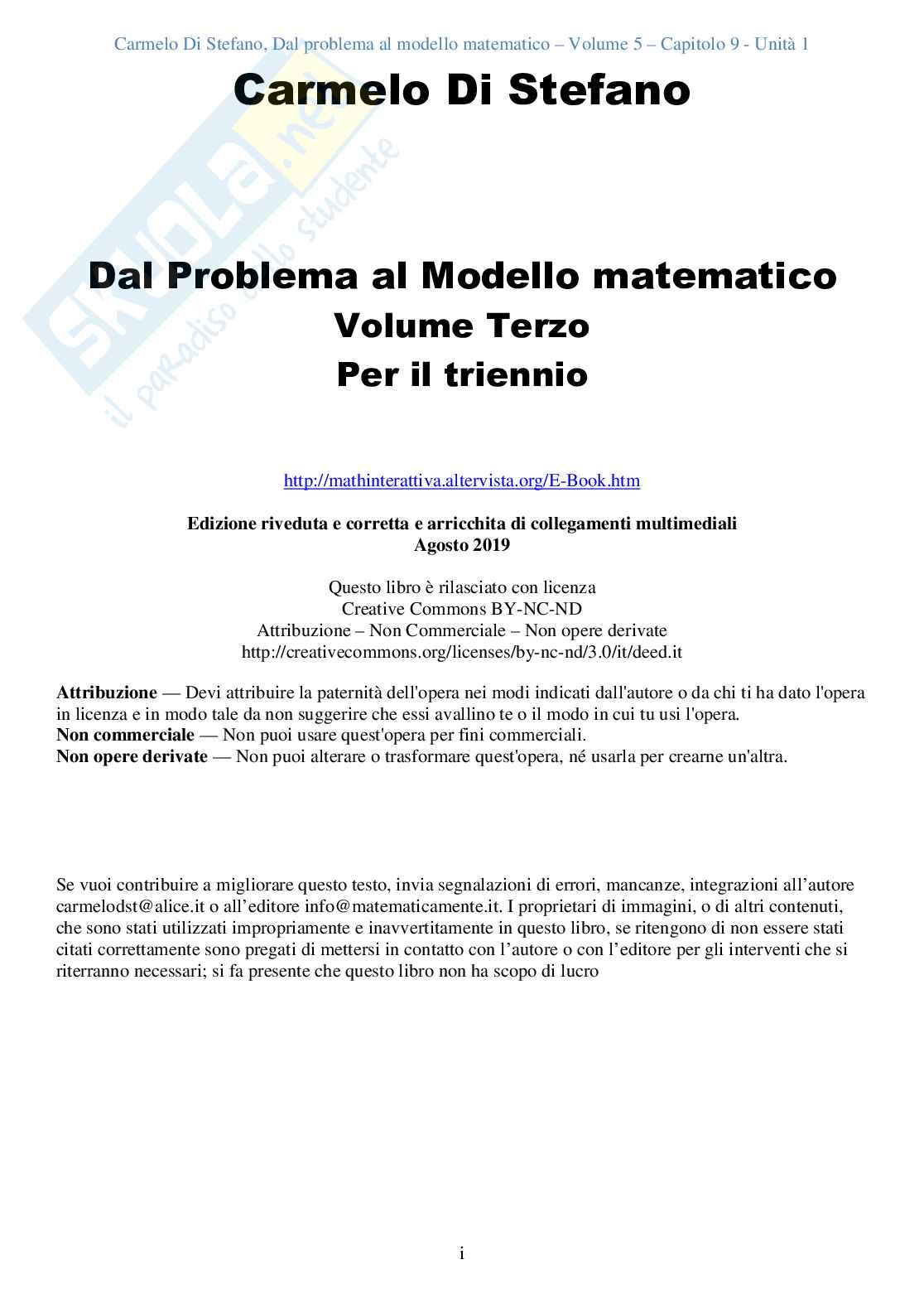 Dal problema al modello matematico - Volume 3 per il triennio Pag. 2