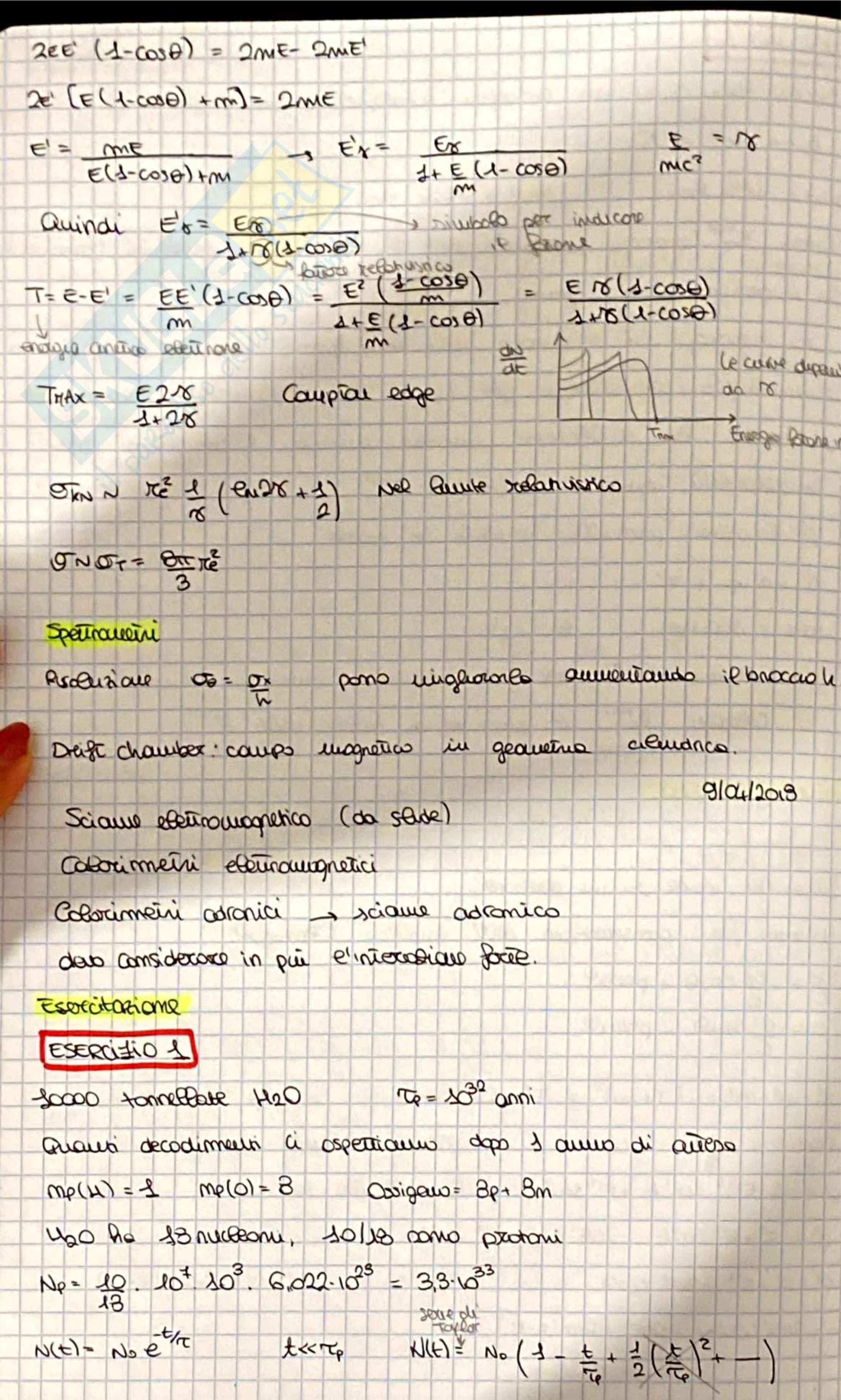 Eserciziario per fisica nucleare e subnucleare Pag. 16